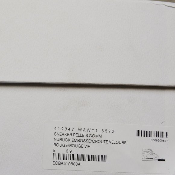 NWT BALENCIAGA MENS HITOP SUEDE LEATHER SNEAKERS US 6 EU 39 - Picture 7 of 7